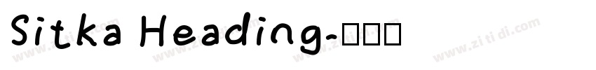 Sitka Heading字体转换